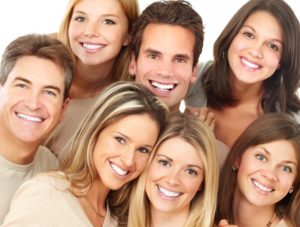 Group of people smiling together