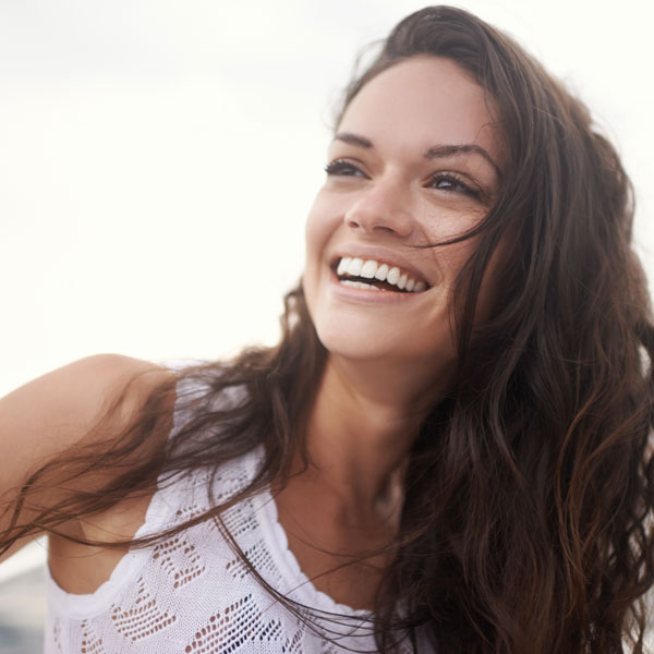 woman smiling